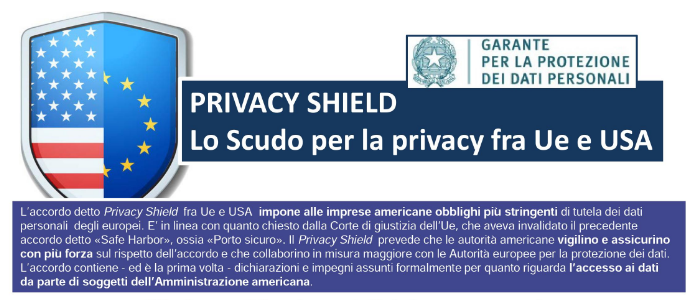 Privacy shield, lo scudo per la privacy fra UE e USA