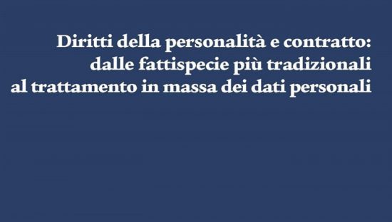 Diritti della personalità e contratto